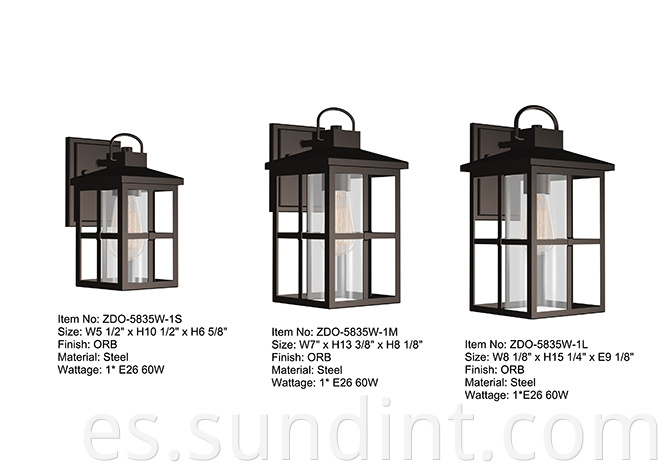 5835 1 Modern Outdoor Wall Lamp